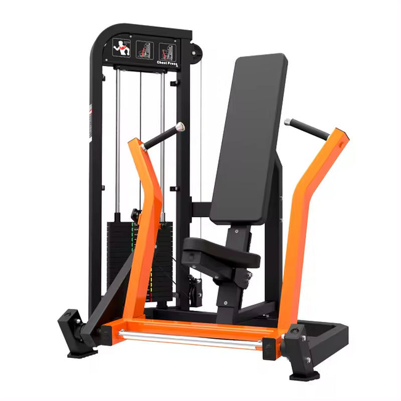 Factory Price 3MM Thick Steel Force Strength Equipment Commercial Gym Seated Chest Press Machine