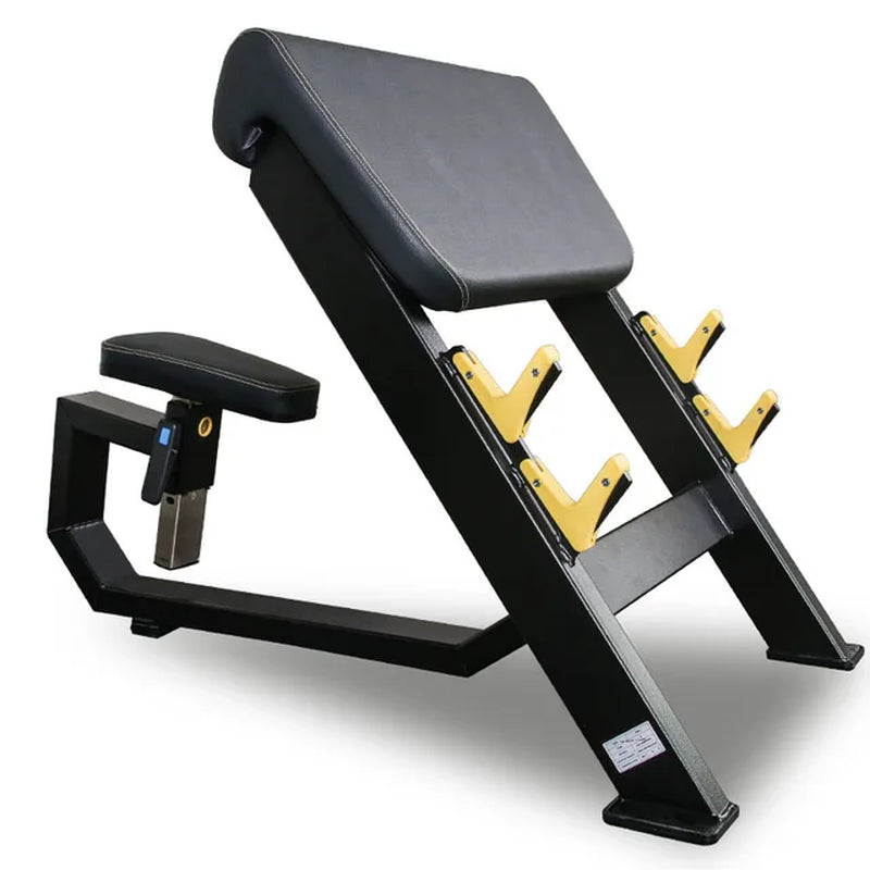 Gym Commercial Priest Chair Biceps Training Barbell Rack Fitness Weightlifting Bench