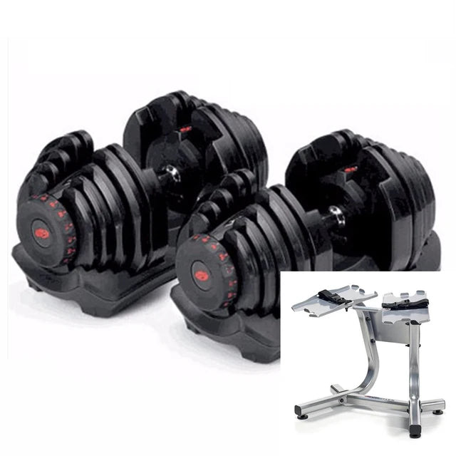 Adjustable Dumbbell 40kg With Stand (pair)