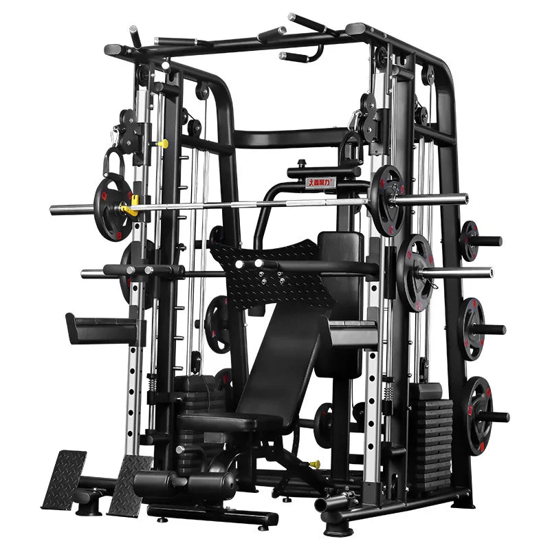 Smith Machine Commercial Strength Comprehensive Training Equipment Set Combination Multifunctional Gantry