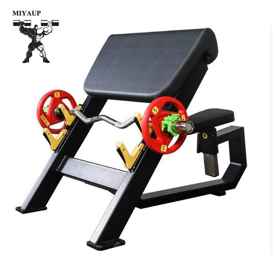 Gym Commercial Priest Chair Biceps Training Barbell Rack Fitness Weightlifting Bench